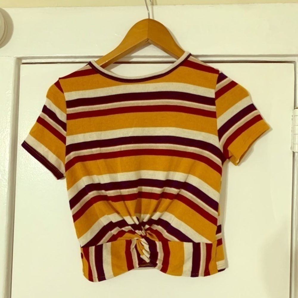 Gaze Multicolored Yellow Top Size Small